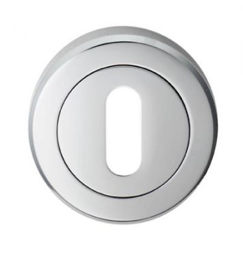 Click Here To Enlarge This Photo Of SZM003CP - Carlisle Brass Serozzetta Standard Key Escutcheon &lpar;Concealed Fix&rpar; Polished Chrome