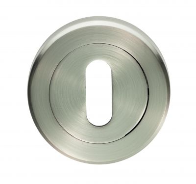 Click Here To Enlarge This Photo Of SZR002SN - Carlisle Brass Serozzetta Standard Key Escutcheon &lpar;Concealed Fix&rpar;  Satin Nickel