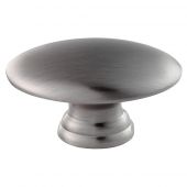 FTD255ASN - Carlisle Brass Fingertip Design Oval Knob 37 x 19mm Satin Nickel