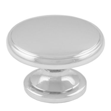 Click Here To Enlarge This Photo Of FTD524CP - Carlisle Brass Fingertip Design Oxford Knob 38mm Polished Chrome