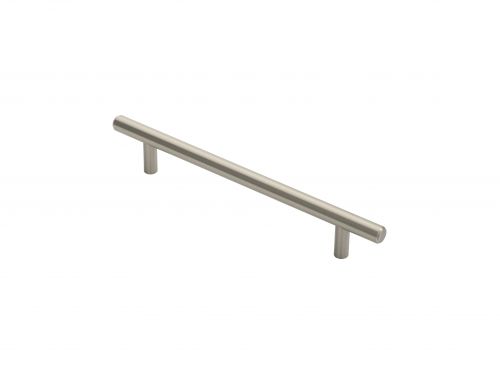 Click Here To Enlarge This Photo Of FTD445CSN - Carlisle Brass Fingertip Design 12mm Steel T-Bar Handle &lpar;160mm c&sol;c&rpar; 220mm Satin Nickel