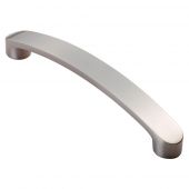 FTD2035ASN - Carlisle Brass Fingertip Design Radiused End Flat Bow Handle &lpar;128mm c&sol;c&rpar; 145mm Satin Nickel