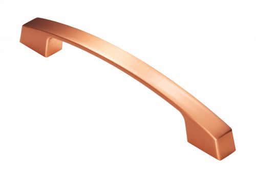 Click Here To Enlarge This Photo Of FTD3165CSCO - Carlisle Brass Fingertip Design Bridge Handle &lpar;160mm c&sol;c&rpar; 207mm Satin Copper