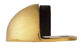 AA20 - Carlisle Brass Floor Mounted Doorstop &lpar;Oval&rpar; Polished Brass