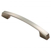 FTD3165BSN - Carlisle Brass Fingertip Design Bridge Handle &lpar;128mm c&sol;c&rpar; 169mm Satin Nickel