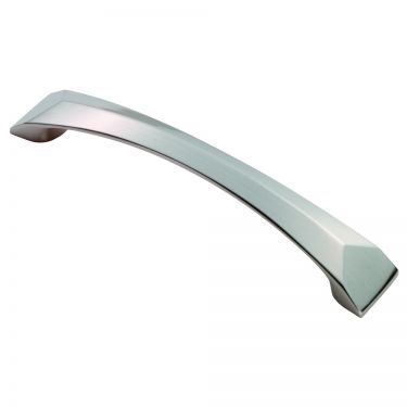 Click Here To Enlarge This Photo Of FTD3440SN - Carlisle Brass Fingertip Design Solo Handle &lpar;128mm c&sol;c&rpar; 155mm Satin Nickel