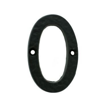 Click Here To Enlarge This Photo Of LF55490 - Carlisle Brass Ludlow Foundries Numeral Face Fix &lpar;No 0&rpar; 76mm Black Antique