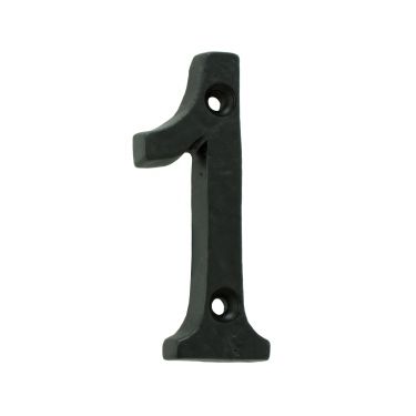 Click Here To Enlarge This Photo Of LF55491 - Carlisle Brass Ludlow Foundries Numeral Face Fix &lpar;No 1&rpar; 76mm Black Antique