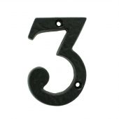 LF55493 - Carlisle Brass Ludlow Foundries Numeral Face Fix &lpar;No 3&rpar; 76mm Black Antique