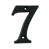 LF55497 - Carlisle Brass Ludlow Foundries Numeral Face Fix &lpar;No 7&rpar; 76mm Black Antique
