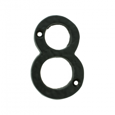 Click Here To Enlarge This Photo Of LF55498 - Carlisle Brass Ludlow Foundries Numeral Face Fix &lpar;No 8&rpar; 76mm Black Antique