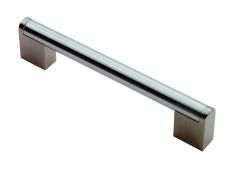 FTD4750DSNSS - Carlisle Brass Fingertip Design 14mm Bar Handle &lpar;192mm c&sol;c&rpar; 232mm Satin Nickel&sol;Satin Stainless Steel