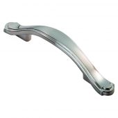 FTD505SN - Carlisle Brass Fingertip Design Traditional Stepped Edge Handle &lpar;76mm c&sol;c&rpar; 128mm Satin Nickel
