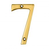 N7 - Carlisle Brass Numeral Face Fix &lpar;No&period;7&rpar; 76mm Polished Brass