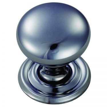 Click Here To Enlarge This Photo Of FTD1265BCP - Carlisle Brass Fingertip Design Hollow Victorian Knob 32mm Polished Chrome