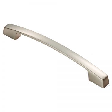 Click Here To Enlarge This Photo Of FTD3165CSN - Carlisle Brass Fingertip Design Bridge Handle &lpar;160mm c&sol;c&rpar; 207mm Satin Nickel