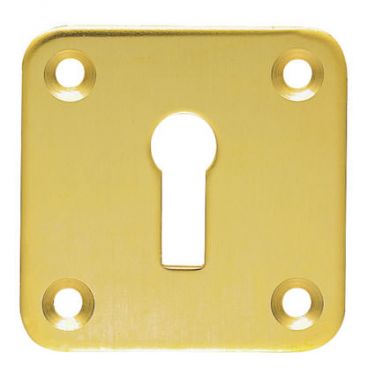 Click Here To Enlarge This Photo Of AA4 - Carlisle Brass Victorian Square Escutcheon Polished Brass