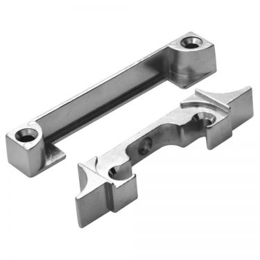 Click Here To Enlarge This Photo Of TL9ANP - Carlisle Brass Eurospec Rebate Set To Suit Bolt Through Tubular Latches Nickel Plated