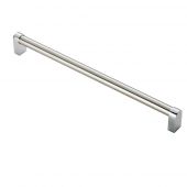 FTD485FSNCP - Carlisle Brass Fingertip Design Bauhaus Handle &lpar;320mm c&sol;c&rpar; 336mm Satin Nickel&sol;Polished Chrome