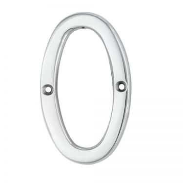 Click Here To Enlarge This Photo Of N0CP - Carlisle Brass Numeral Face Fix &lpar;No&period;0&rpar; 76mm Polished Chrome