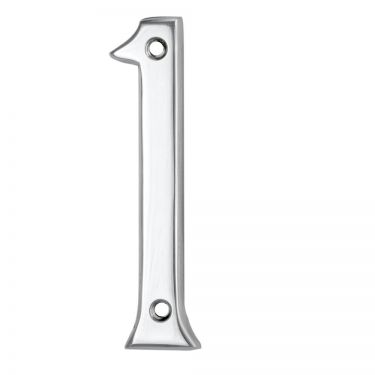 Click Here To Enlarge This Photo Of N1CP - Carlisle Brass Numeral Face Fix &lpar;No&period;1&rpar; 76mm Polished Chrome