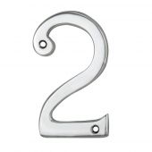 N2CP - Carlisle Brass Numeral Face Fix &lpar;No&period;2&rpar; 76mm Polished Chrome