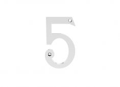 N5CP - Carlisle Brass Numeral Face Fix &lpar;No&period;5&rpar; 76mm Polished Chrome