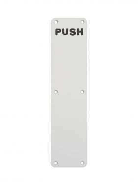 Click Here To Enlarge This Photo Of FPP43502SAA - Carlisle Brass Eurospec Finger Plate 350 x 75mm &lpar;Push&rpar; Satin Anodised Aluminium