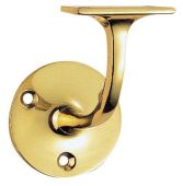 AA85 - Carlisle Brass Handrail Bracket &lpar;Lightweight&rpar; 64mm Polished Brass