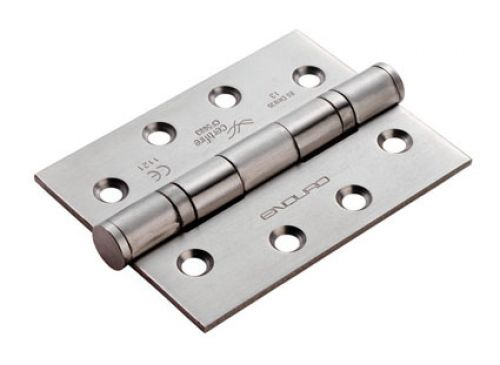 Click Here To Enlarge This Photo Of HIN1433P&sol;13SSS - Carlisle Brass Eurospec 102mm x 76mm x 3mm Ball Bearing Hinges Grade 13 &lpar;120kg&rpar; Satin Stainless Steel