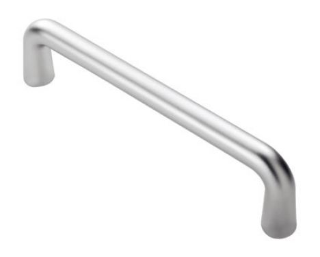 Click Here To Enlarge This Photo Of PAD4150SAA - Carlisle Brass Eurospec 19mm Dia D Pull Handle - 150mm c&sol;c Satin Anodised Aluminium
