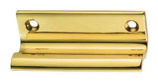 AQ50 - Carlisle Brass Sash Window Lift c&sol;w Screws Polished Brass