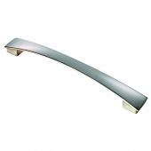 FTD3170BSN - Carlisle Brass Fingertip Design Valetta Bow Handle &lpar;192mm c&sol;c&rpar; 219mm Satin Nickel