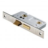BAE5025NP - Carlisle Brass Eurospec Bathroom Lock &lpar;Economy&rpar; 2&period;5" Nickel Plated