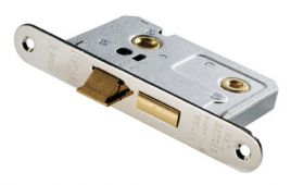 BAE5025NP&sol;R - Carlisle Brass Eurospec Bathroom Lock &lpar;Economy&rpar; 2&period;5" &lpar;Radius&rpar; Nickel Plated