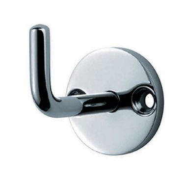 Click Here To Enlarge This Photo Of HCH1016BSS - Carlisle Brass Eurospec Coat Hook on 32mm Dia Rose Bright Stainless Steel