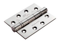 HIN1433P&sol;13BSS - Carlisle Brass Eurospec 102mm x 76mm x 3mm Ball Bearing Hinges Grade 13 &lpar;120kg&rpar; Polished Stainless Steel