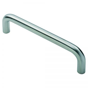 Click Here To Enlarge This Photo Of CPD1096SSS - Carlisle Brass Eurospec Stainless Steel Solid Cabinet D Pull Handle 10mm Dia&period; &lpar;96mm c&sol;c&rpar; G304 Satin Stainless Steel