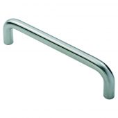 CPD1096SSS - Carlisle Brass Eurospec Stainless Steel Solid Cabinet D Pull Handle 10mm Dia&period; &lpar;96mm c&sol;c&rpar; G304 Satin Stainless Steel