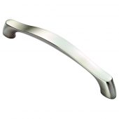 FTD2080BSN - Carlisle Brass Fingertip Design Chunky Arched Grip Handle &lpar;160mm c&sol;c&rpar; 194mm Satin Nickel