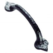FTD1068BBA - Carlisle Brass Fingertip Design Hammered Fleur De Lys Handle &lpar;102mm c&sol;c&rpar; 151mm Black Antique