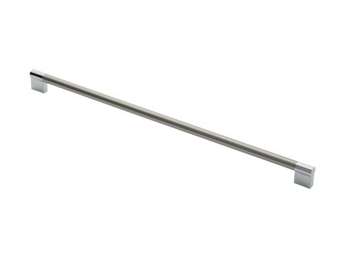 Click Here To Enlarge This Photo Of FTD470JSNCP - Carlisle Brass Fingertip Design 13mm Keyhole Handle &lpar;448mm c&sol;c&rpar; 260mm Satin Nickel&sol;Polished Chrome