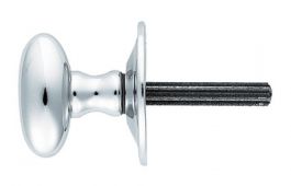 AA33CP - Carlisle Brass Thumbturn to suit Rackbolt &lpar;Oval&rpar; Hardened Steel Spline Spindle Polished Chrome