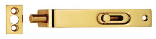 Click Here To Enlarge This Photo Of AA79 - Carlisle Brass Flush Bolt &lpar;Sunk Slide&rpar; 102mm Polished Brass
