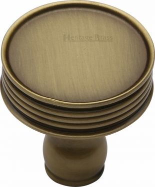 Click Here To Enlarge This Photo Of C4547-AT Heritage Brass Cabinet Knob Venetian Design 32mm Antique Brass Finish
