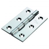 HDSSW2CP - Carlisle Brass Double Stainless Steel Washered Brass Butt Hinges 76mm x 50mm x 2&period;5mm Polished Chrome