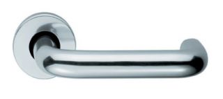 LRS6001PAA - Carlisle Brass Eurospec 19mm Dia&period; Round Bar Safety Lever on Rose - Polished Anodised Aluminium