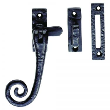 Click Here To Enlarge This Photo Of LF5542 - Carlisle Brass Ludlow Foundries Curly Tail Casement Fastener Black Antique
