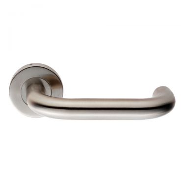 Click Here To Enlarge This Photo Of CSL1190&sol;6SSS - Carlisle Brass Eurospec 19mm Safety Lever on 6mm Slim Round Rose &lpar;G304&rpar; Satin Stainless Steel