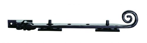 Click Here To Enlarge This Photo Of LF5541B - Carlisle Brass Ludlow Foundries Curly Tail Casement Stay 250mm Black Antique